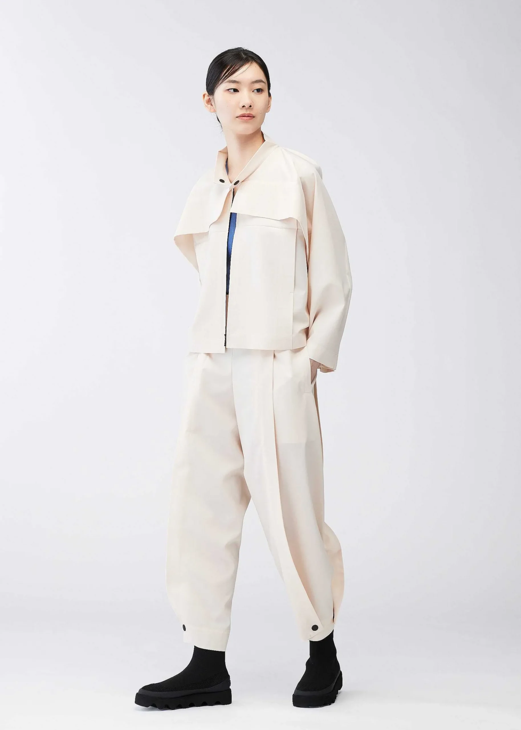 ISSEY MIYAKE Jackets & Blazers|Flat Tuck