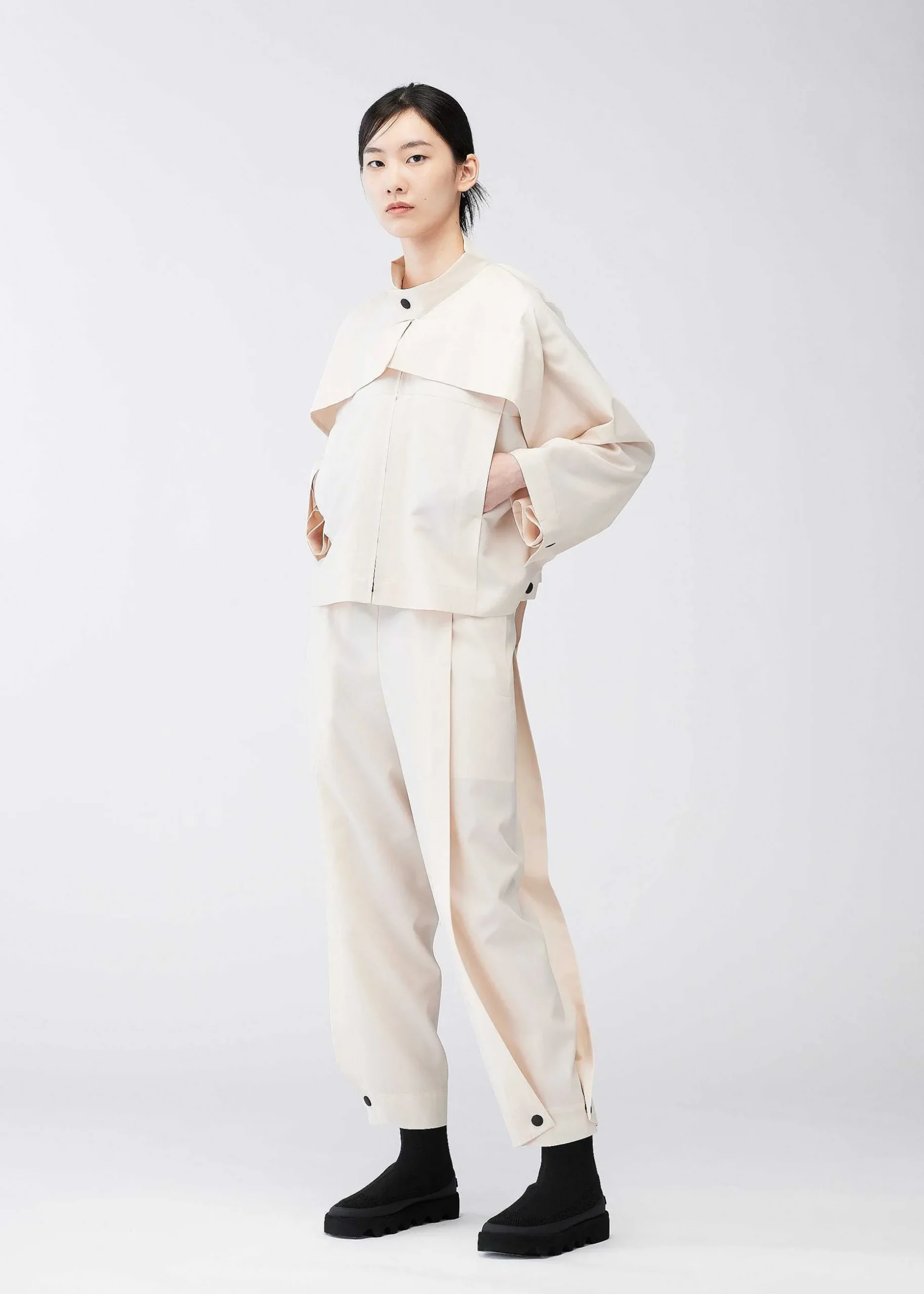 ISSEY MIYAKE Jackets & Blazers|Flat Tuck