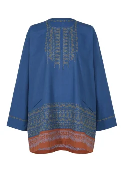 ISSEY MIYAKE Top|Floral Border