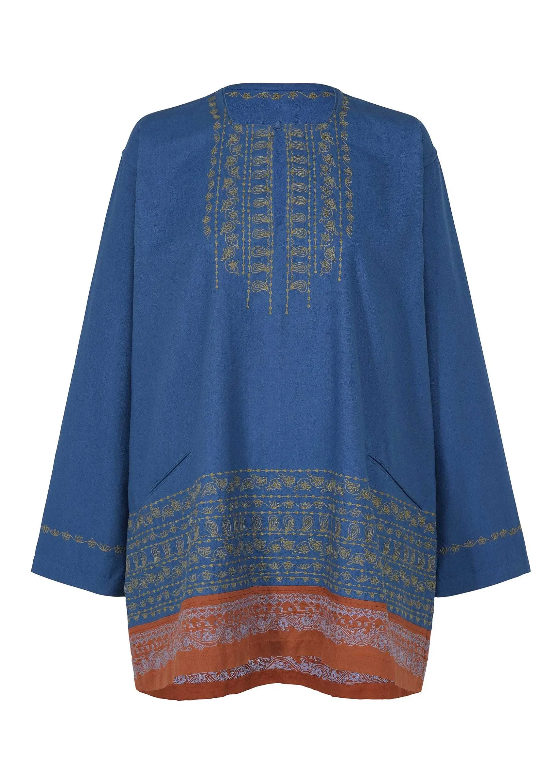 ISSEY MIYAKE Top|Floral Border