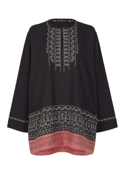 ISSEY MIYAKE Top|Floral Border