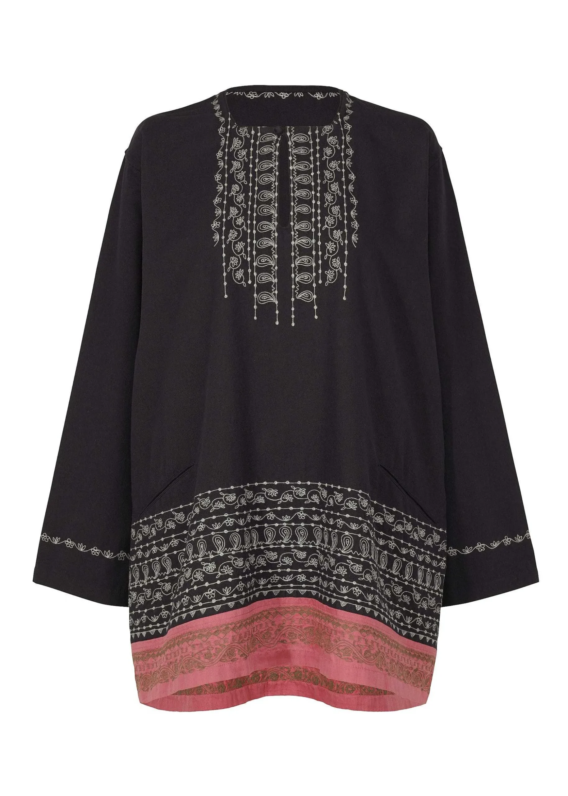 ISSEY MIYAKE Top|Floral Border