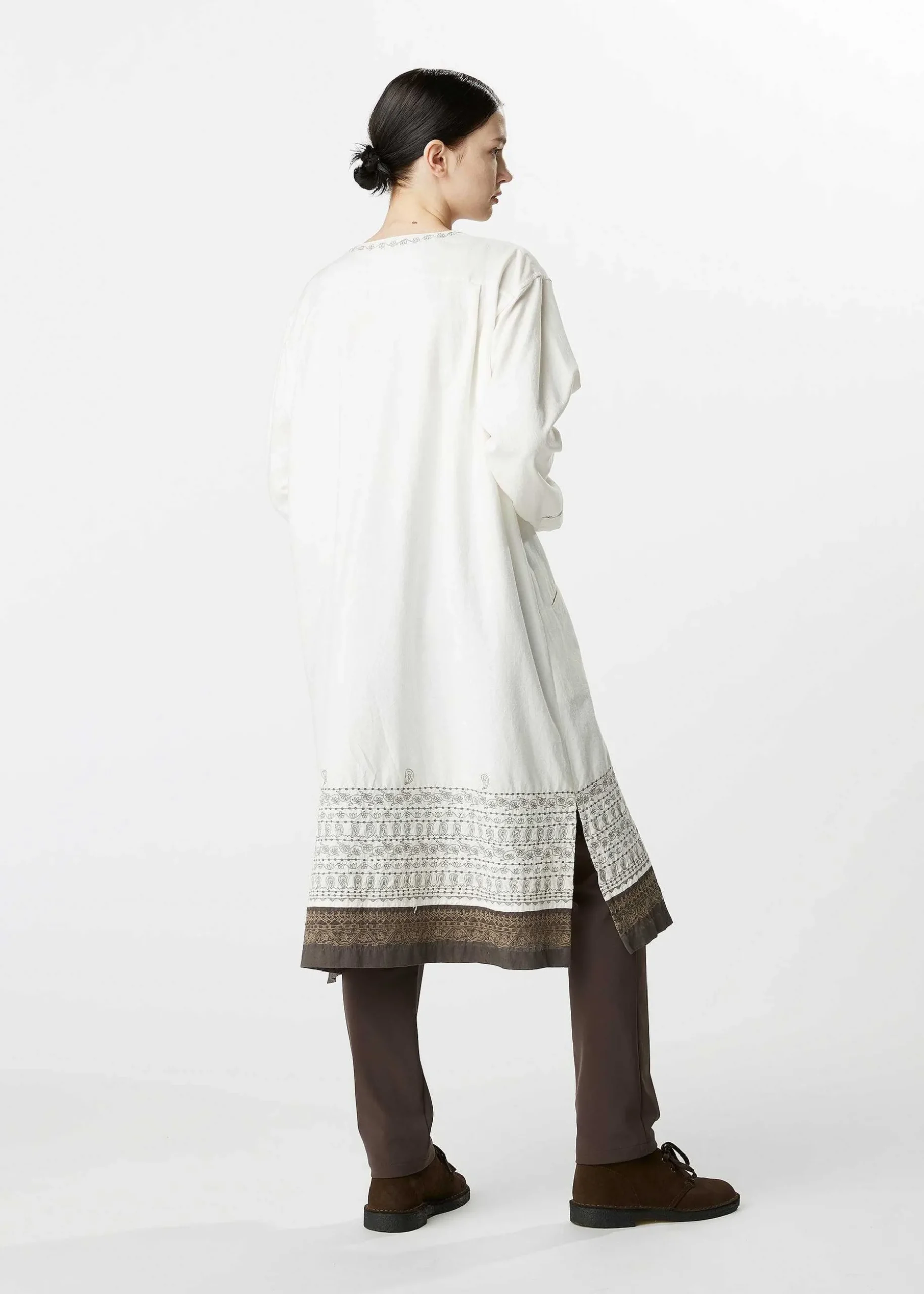 ISSEY MIYAKE Top|Floral Border
