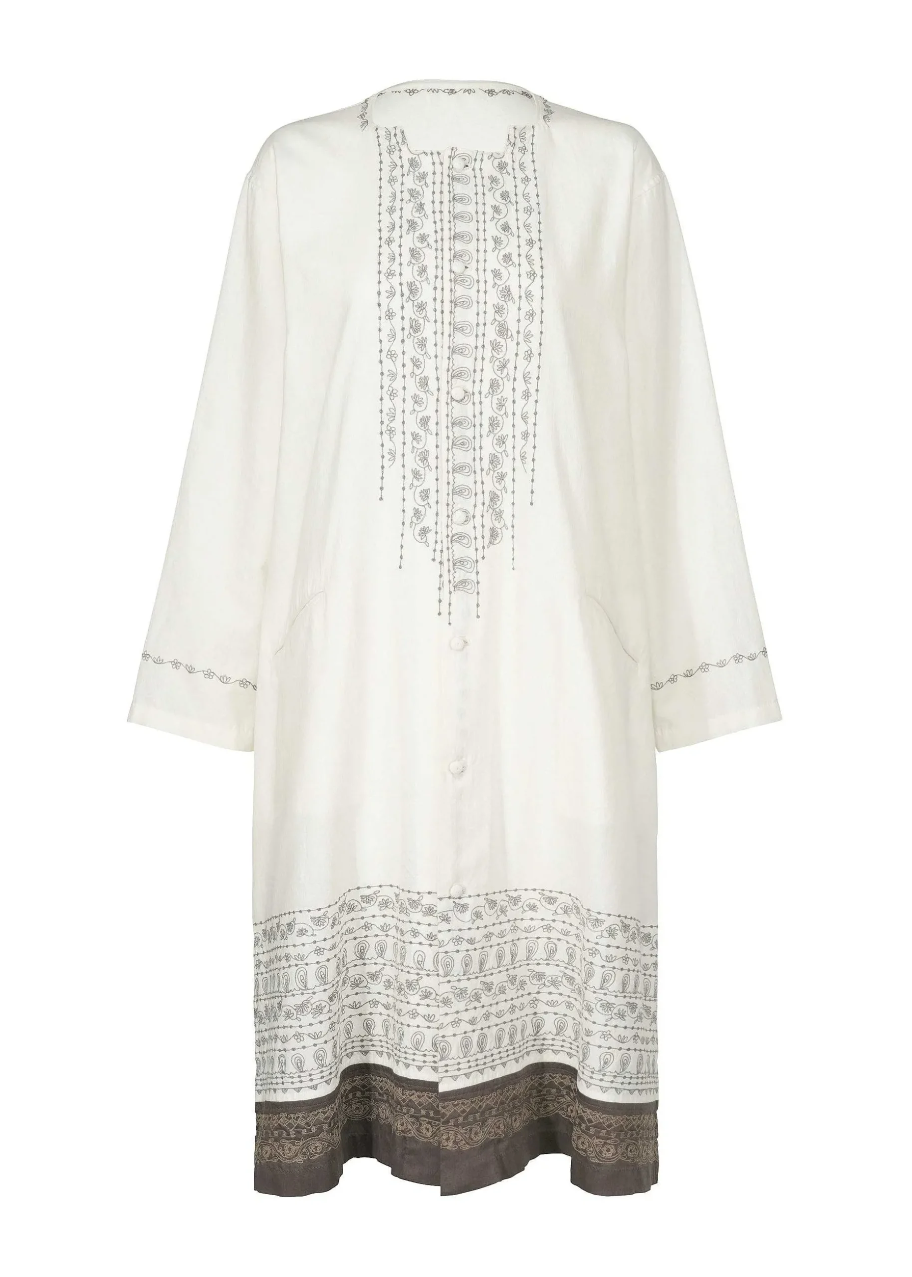 ISSEY MIYAKE Top|Floral Border