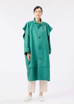 ISSEY MIYAKE Coat|Frame Wind Coat