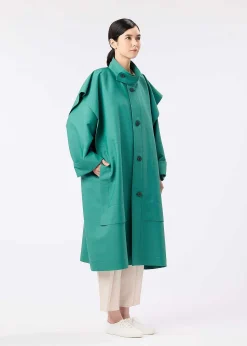 ISSEY MIYAKE Coat|Frame Wind Coat