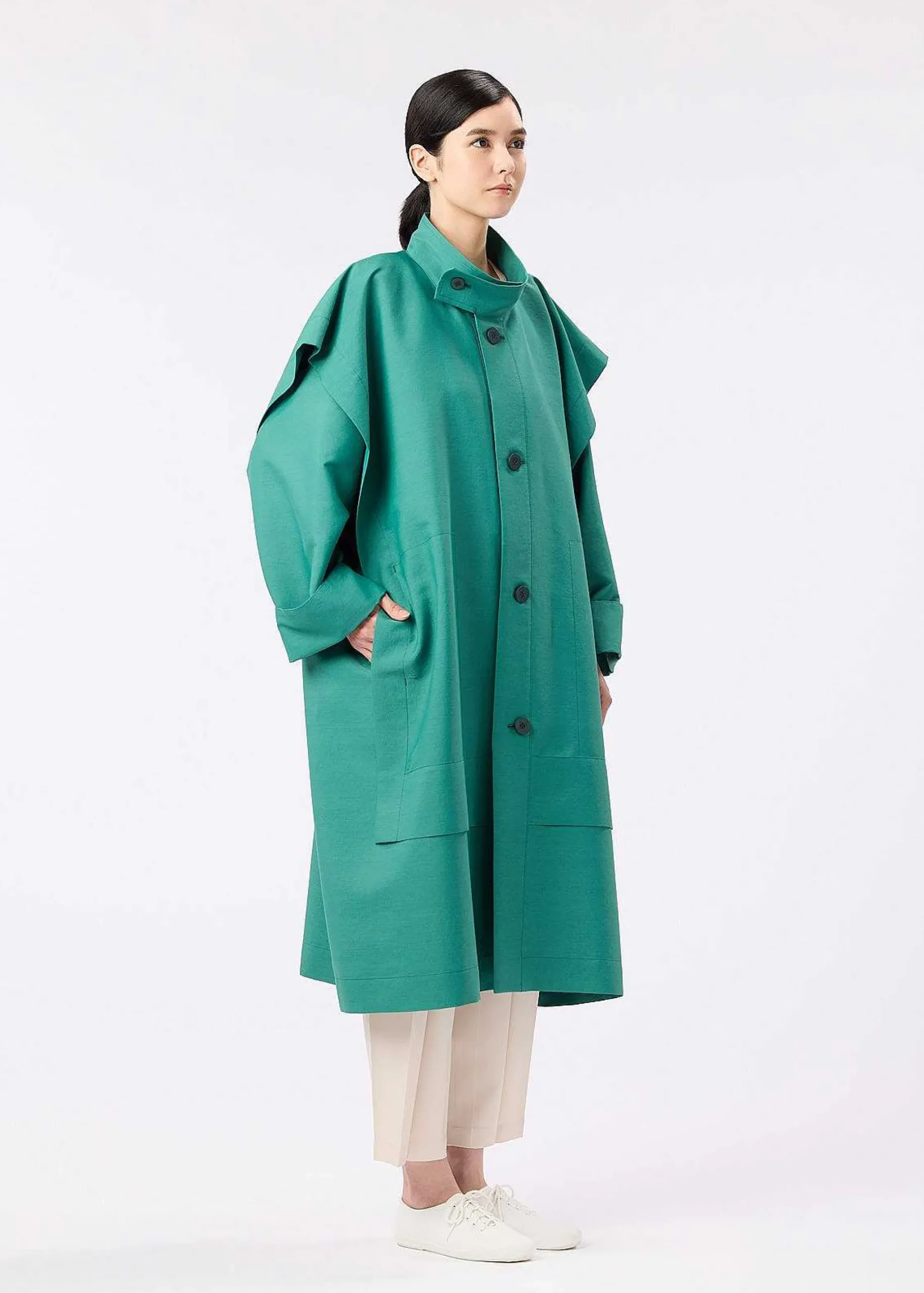 ISSEY MIYAKE Coat|Frame Wind Coat