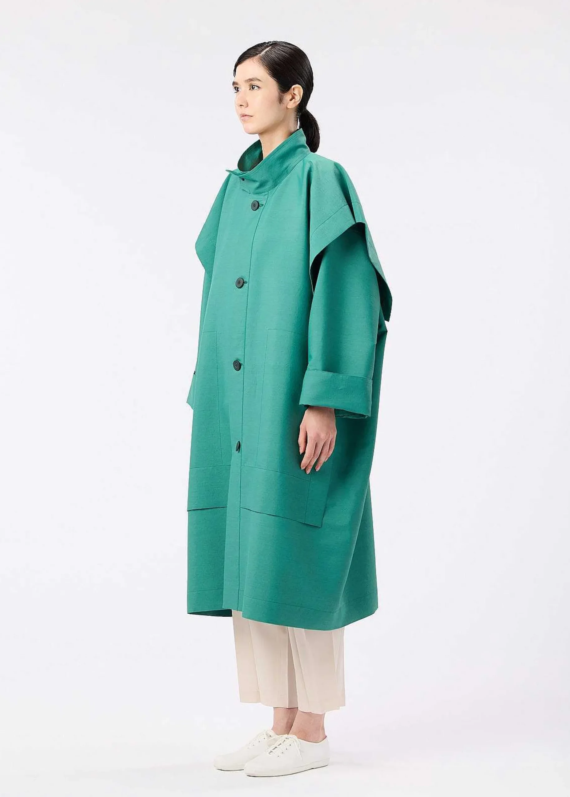 ISSEY MIYAKE Coat|Frame Wind Coat