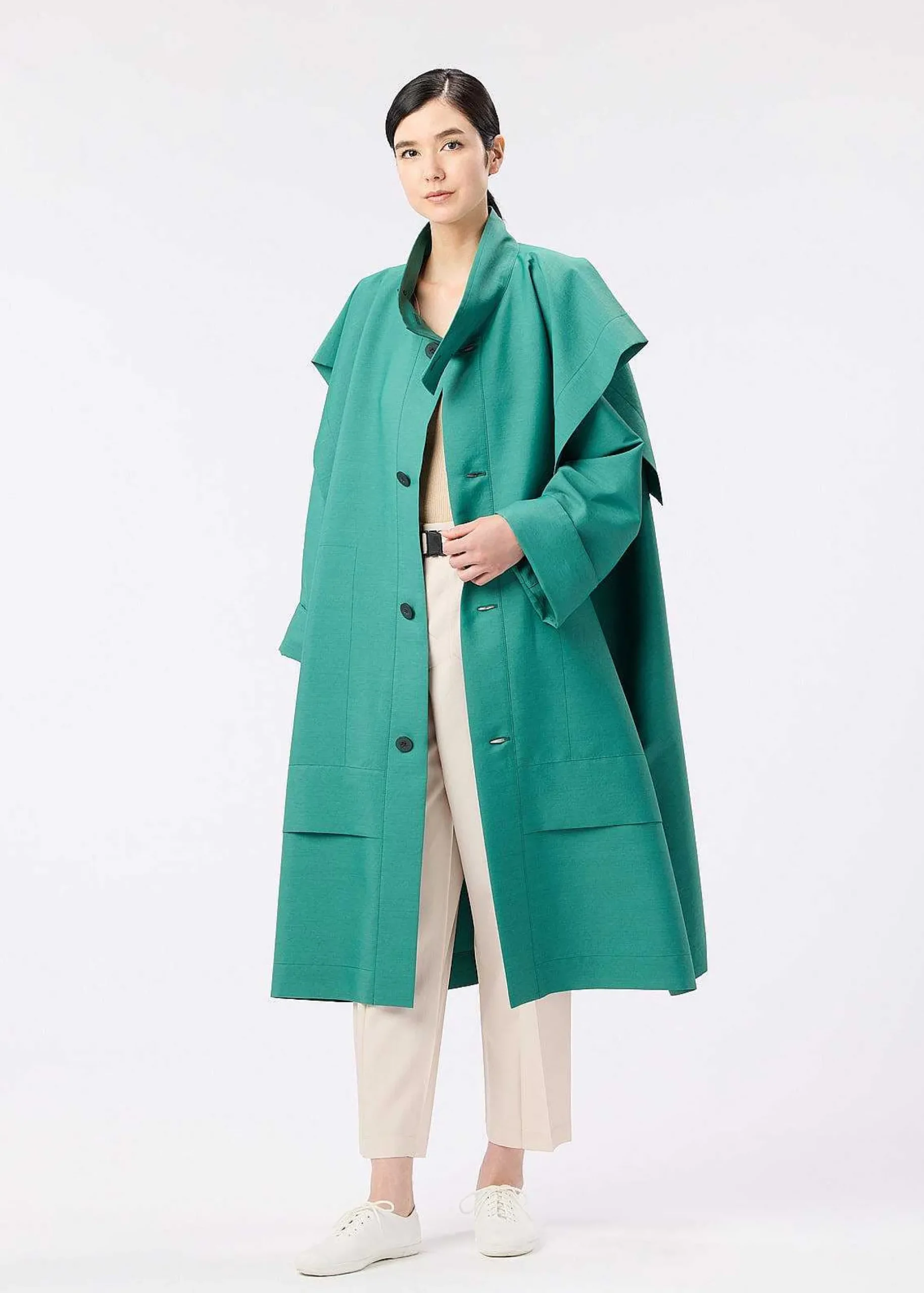 ISSEY MIYAKE Coat|Frame Wind Coat