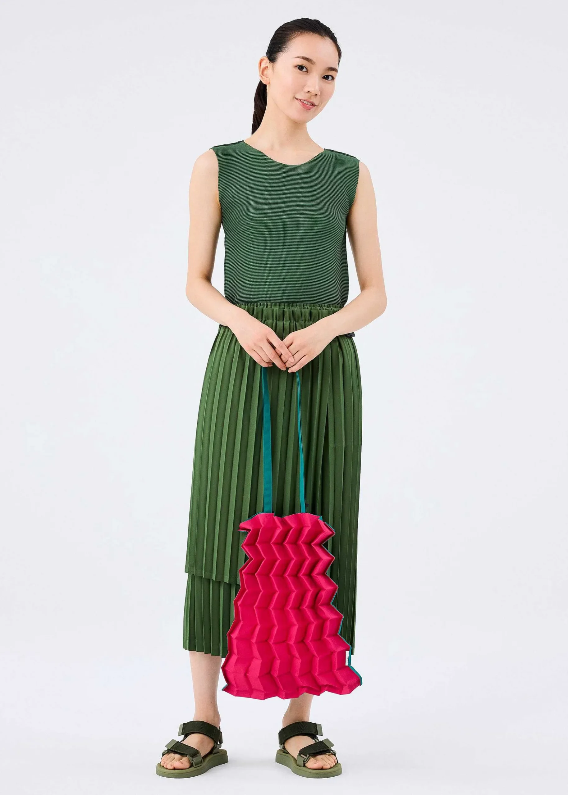 ISSEY MIYAKE Tote Bag|Fruits Pleats Bag