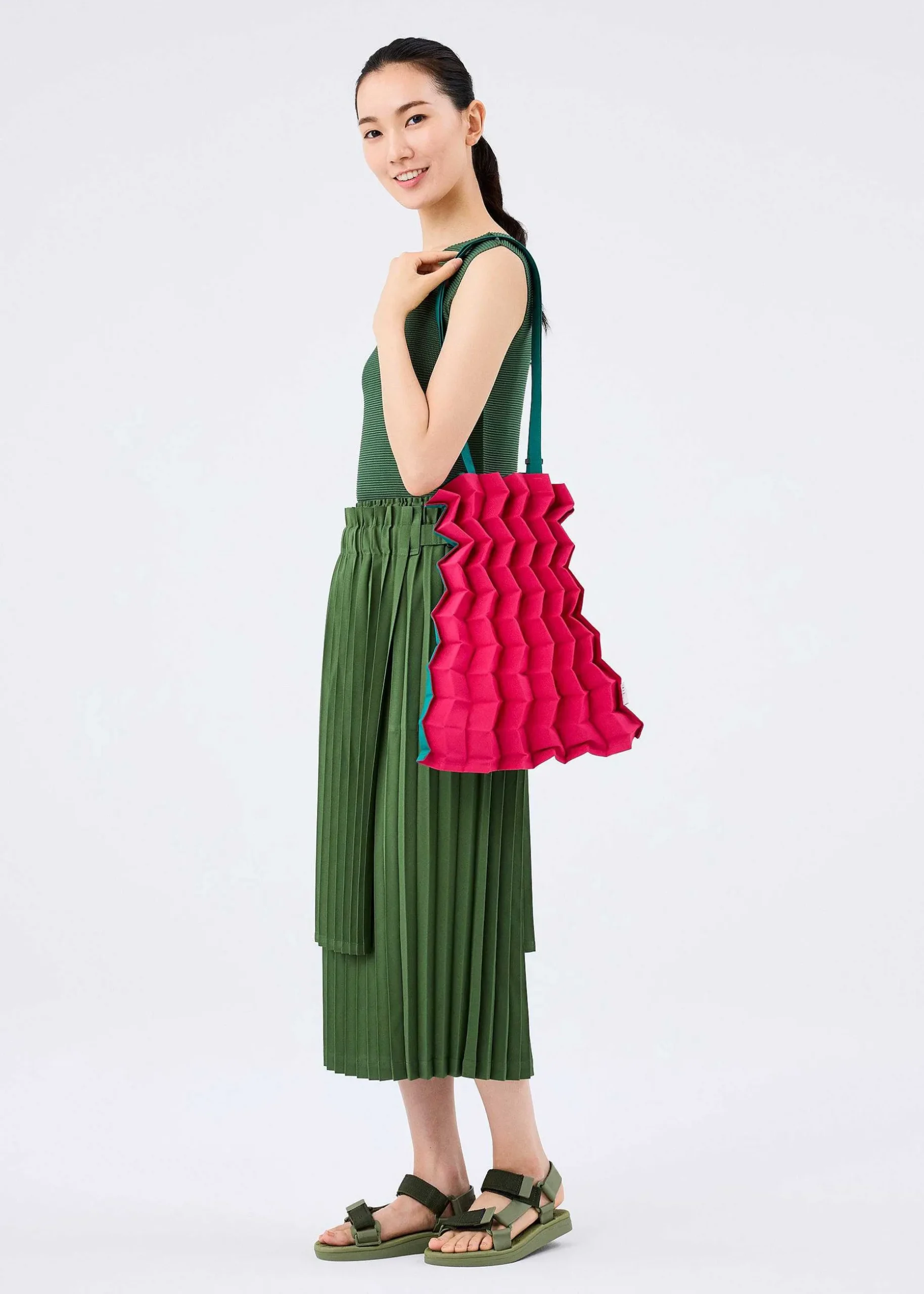 ISSEY MIYAKE Tote Bag|Fruits Pleats Bag