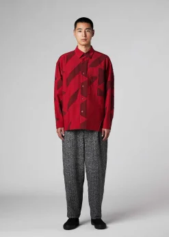 ISSEY MIYAKE Shirts|Geometry Jacquard Shirt