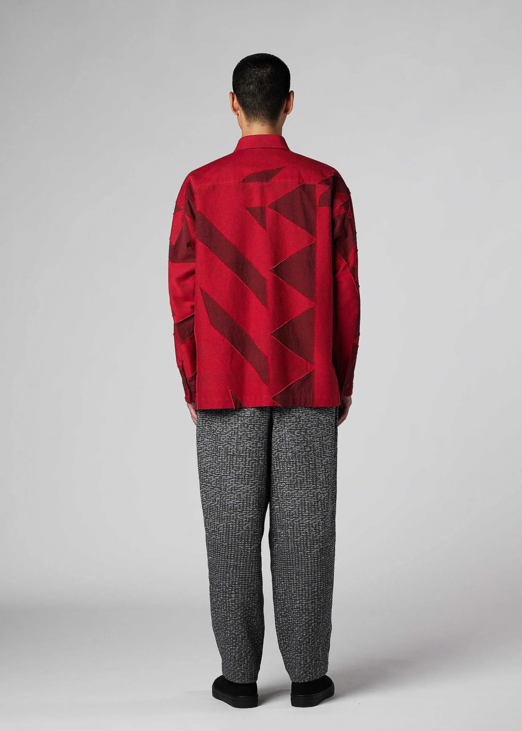 ISSEY MIYAKE Shirts|Geometry Jacquard Shirt