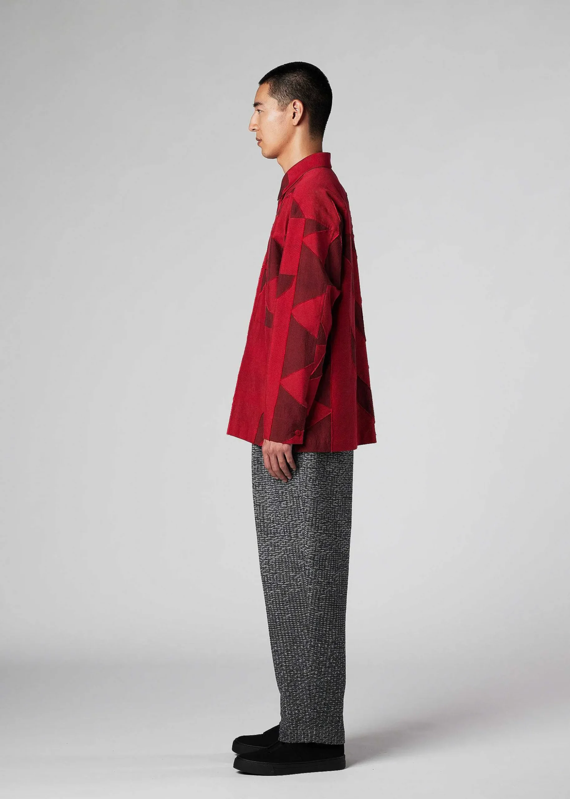 ISSEY MIYAKE Shirts|Geometry Jacquard Shirt