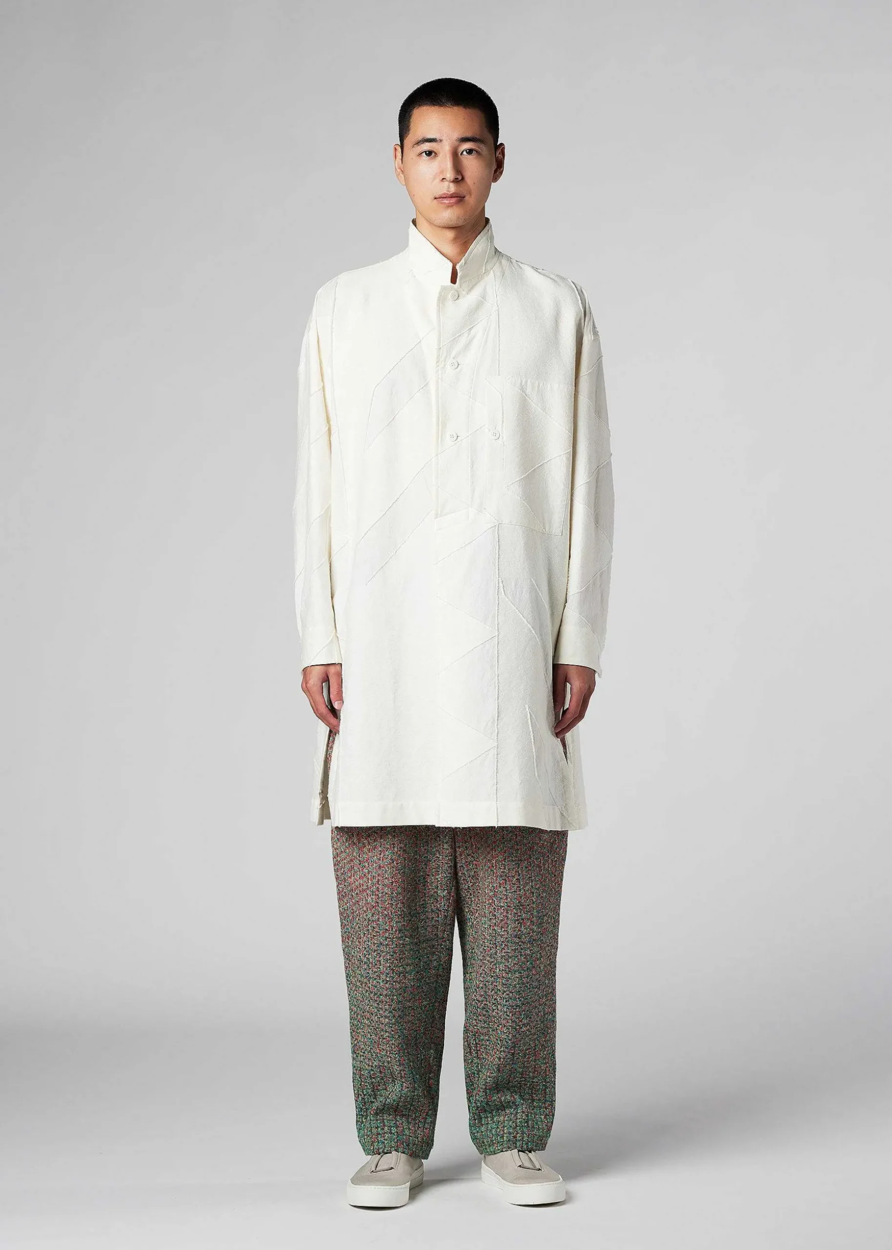 ISSEY MIYAKE Shirts|Geometry Jacquard Shirt