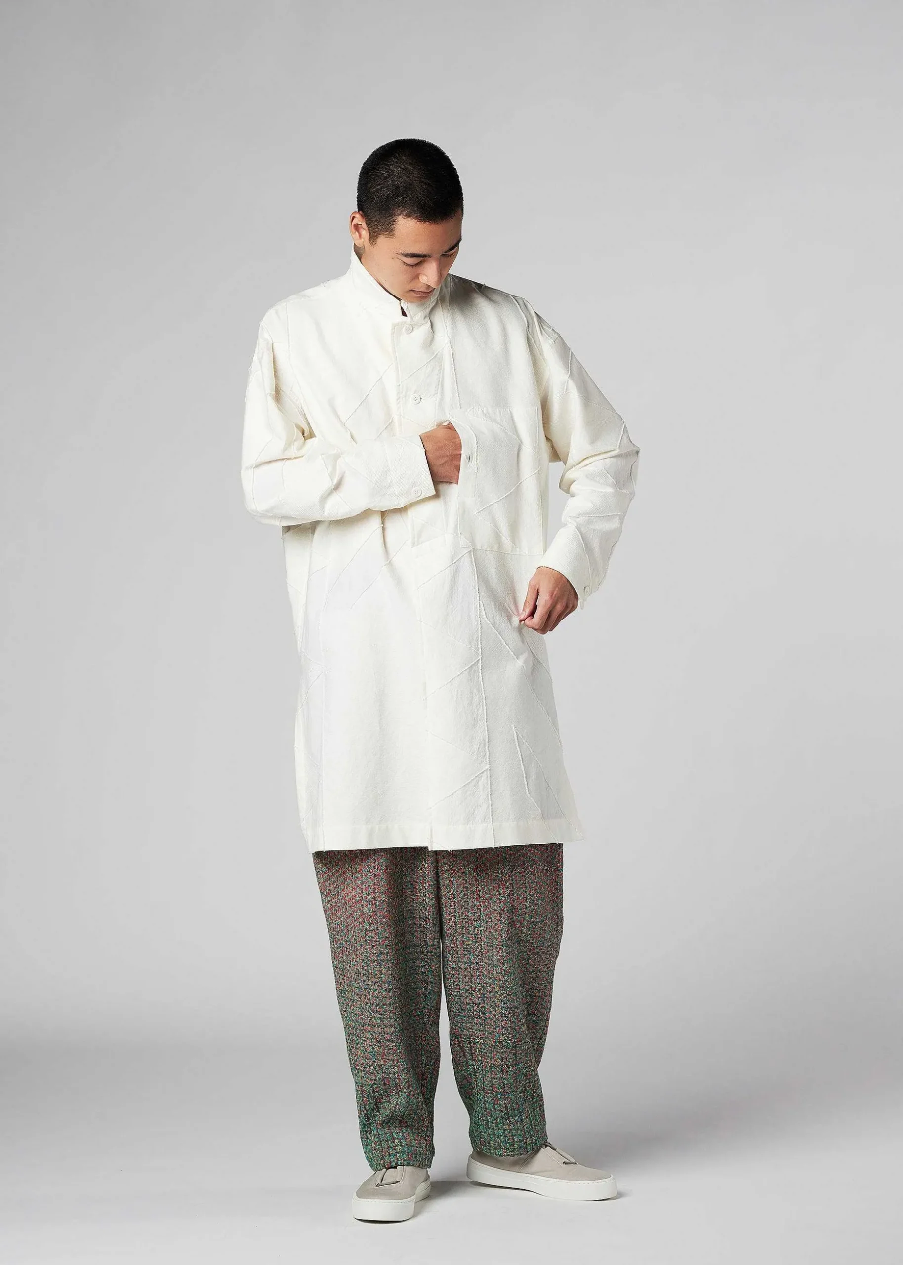 ISSEY MIYAKE Shirts|Geometry Jacquard Shirt