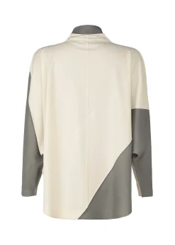 ISSEY MIYAKE Top|Geometry Jersey Stitch 1