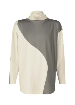 ISSEY MIYAKE Top|Geometry Jersey Stitch 1