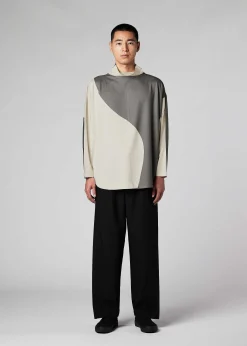 ISSEY MIYAKE Top|Geometry Jersey Stitch 1