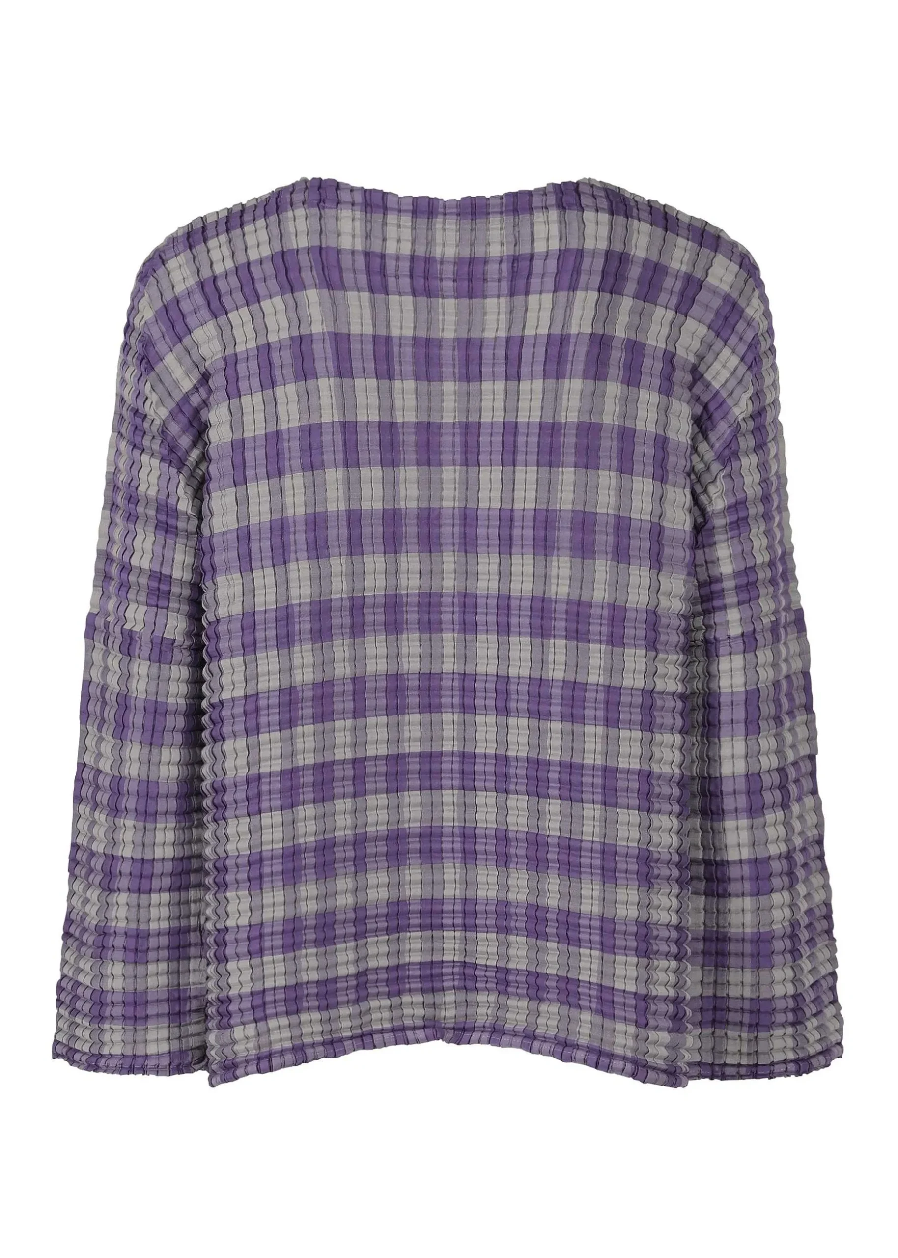 ISSEY MIYAKE Top|Gingham Check Pleats Shirt