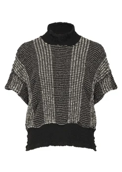 ISSEY MIYAKE Top|Gingham Stripe Cauliflower