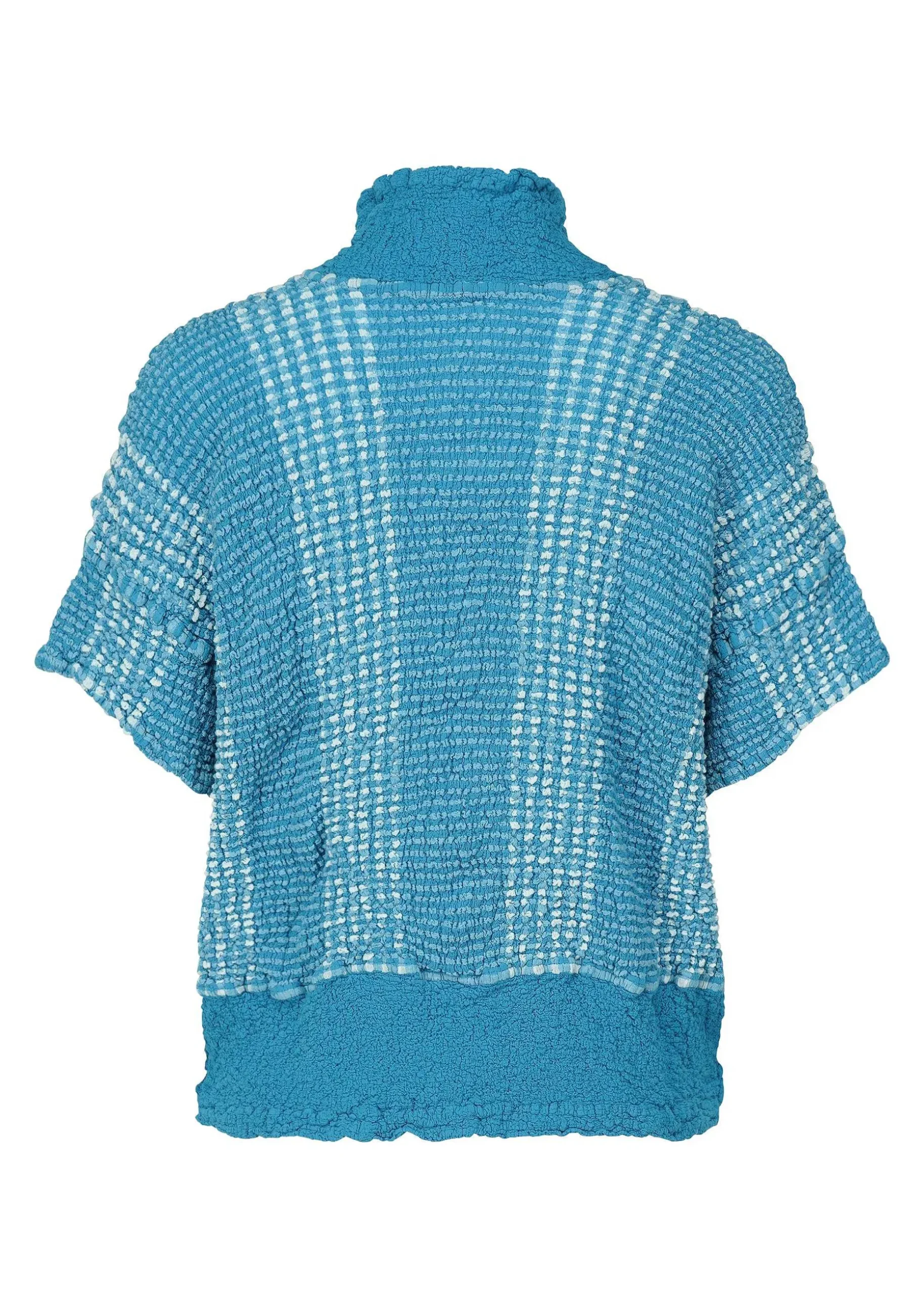 ISSEY MIYAKE Top|Gingham Stripe Cauliflower
