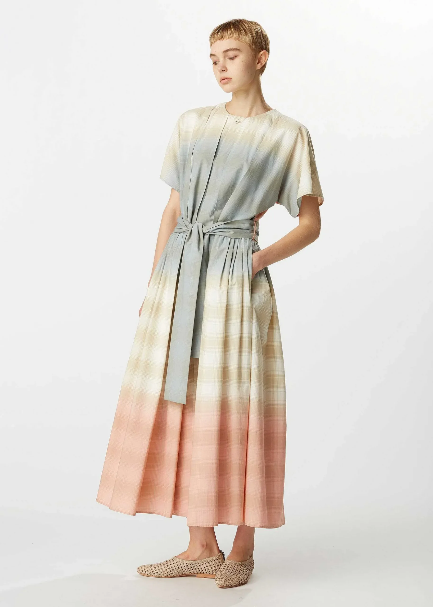 ISSEY MIYAKE Dress|Gradation Check