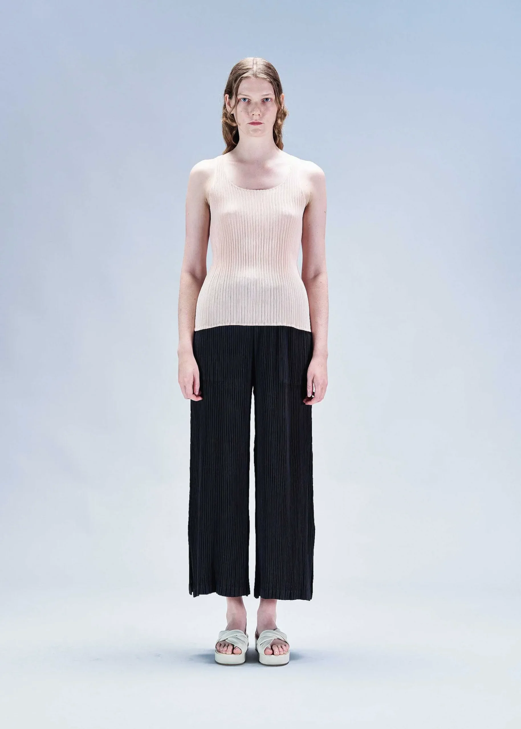 ISSEY MIYAKE Pants|Hatching Bottoms