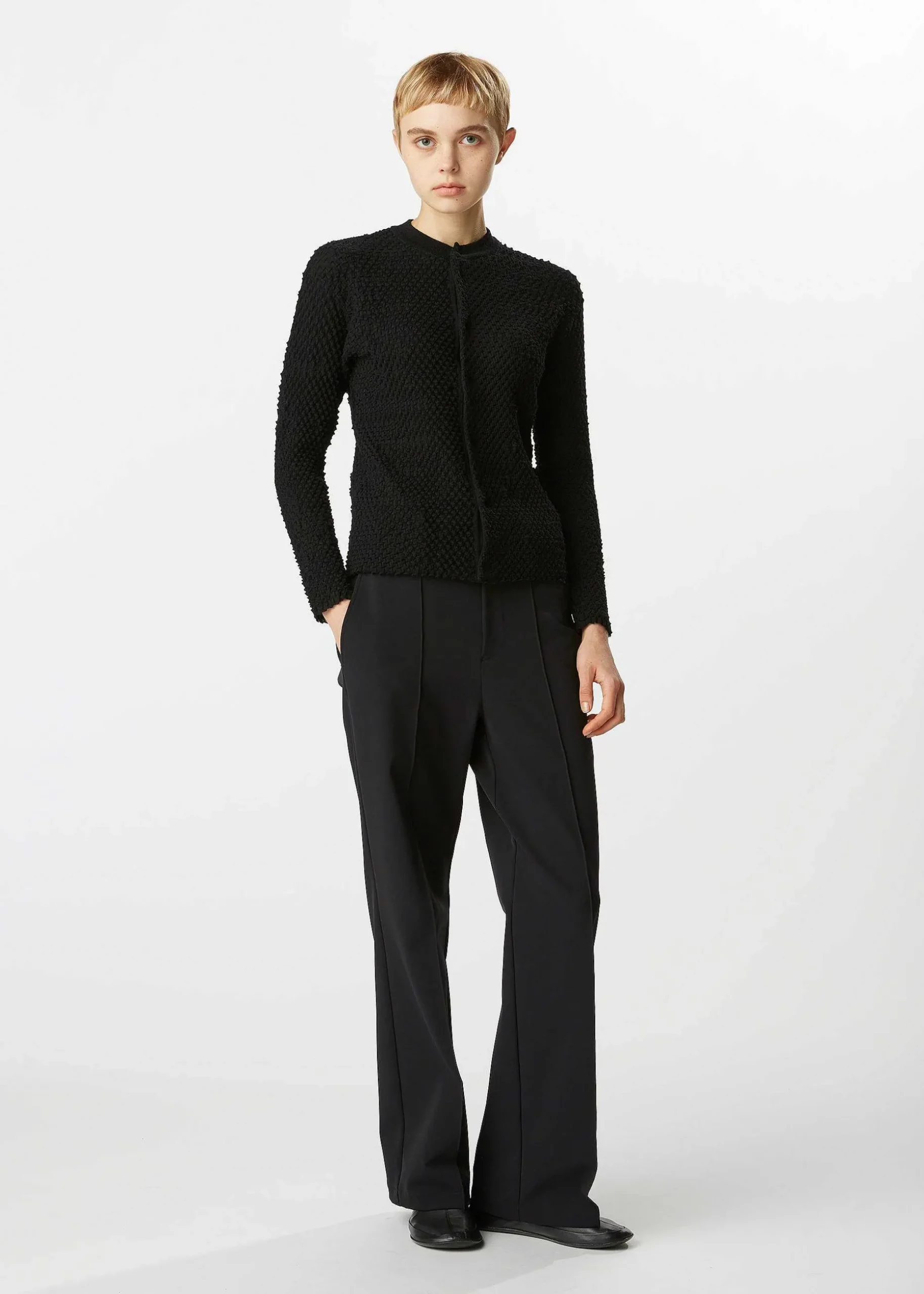 ISSEY MIYAKE Cardigan|High Twist Wool