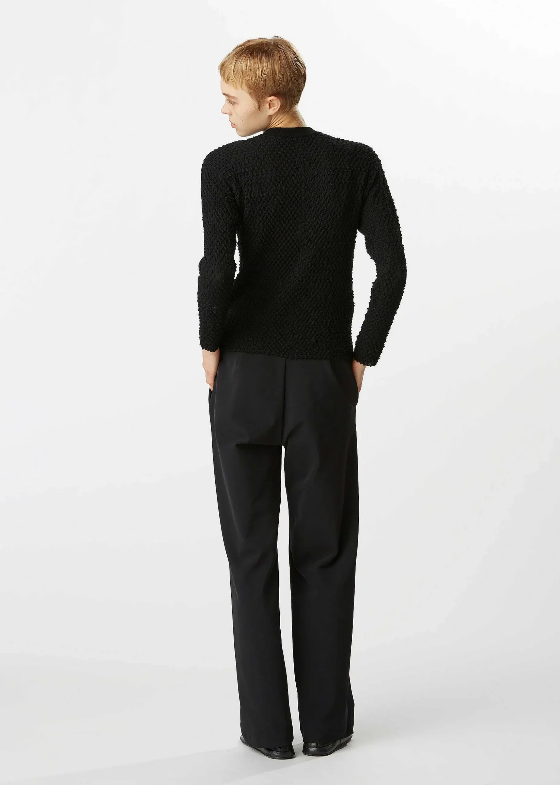 ISSEY MIYAKE Cardigan|High Twist Wool