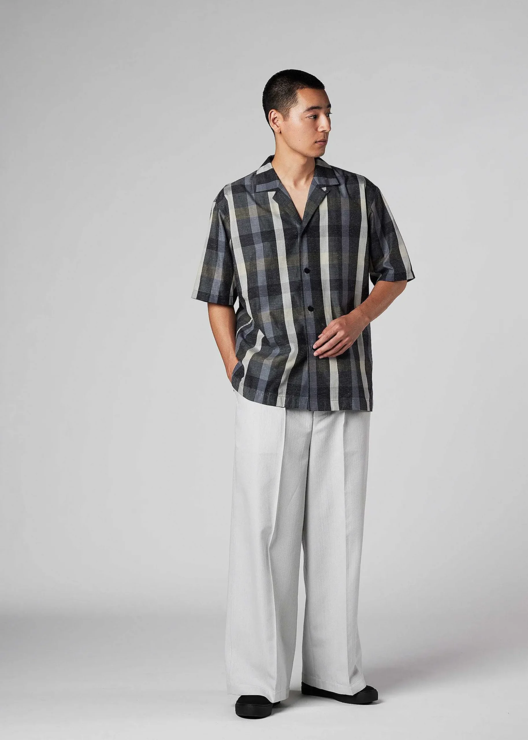 ISSEY MIYAKE Shirts|Hybrid Check Shirt