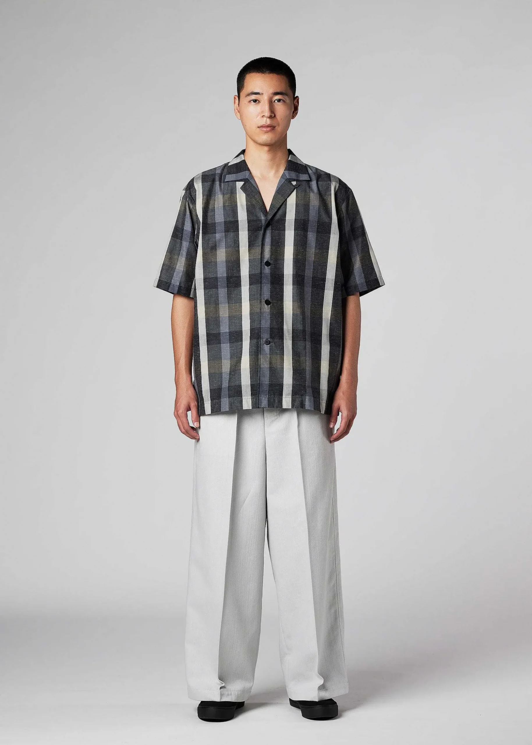 ISSEY MIYAKE Shirts|Hybrid Check Shirt