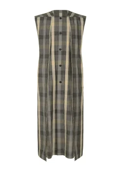 ISSEY MIYAKE Vest|Hybrid Check Shirt