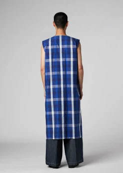 ISSEY MIYAKE Vest|Hybrid Check Shirt