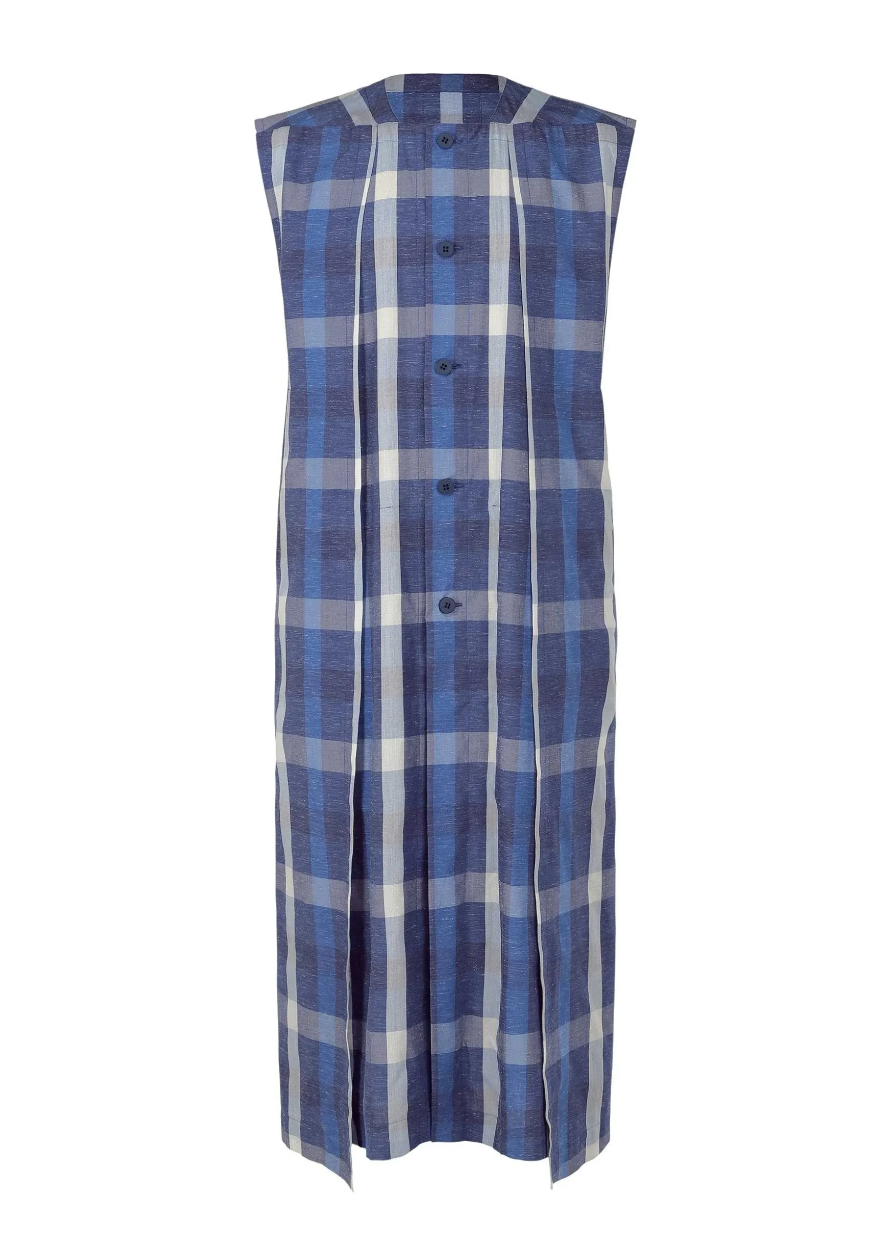ISSEY MIYAKE Vest|Hybrid Check Shirt