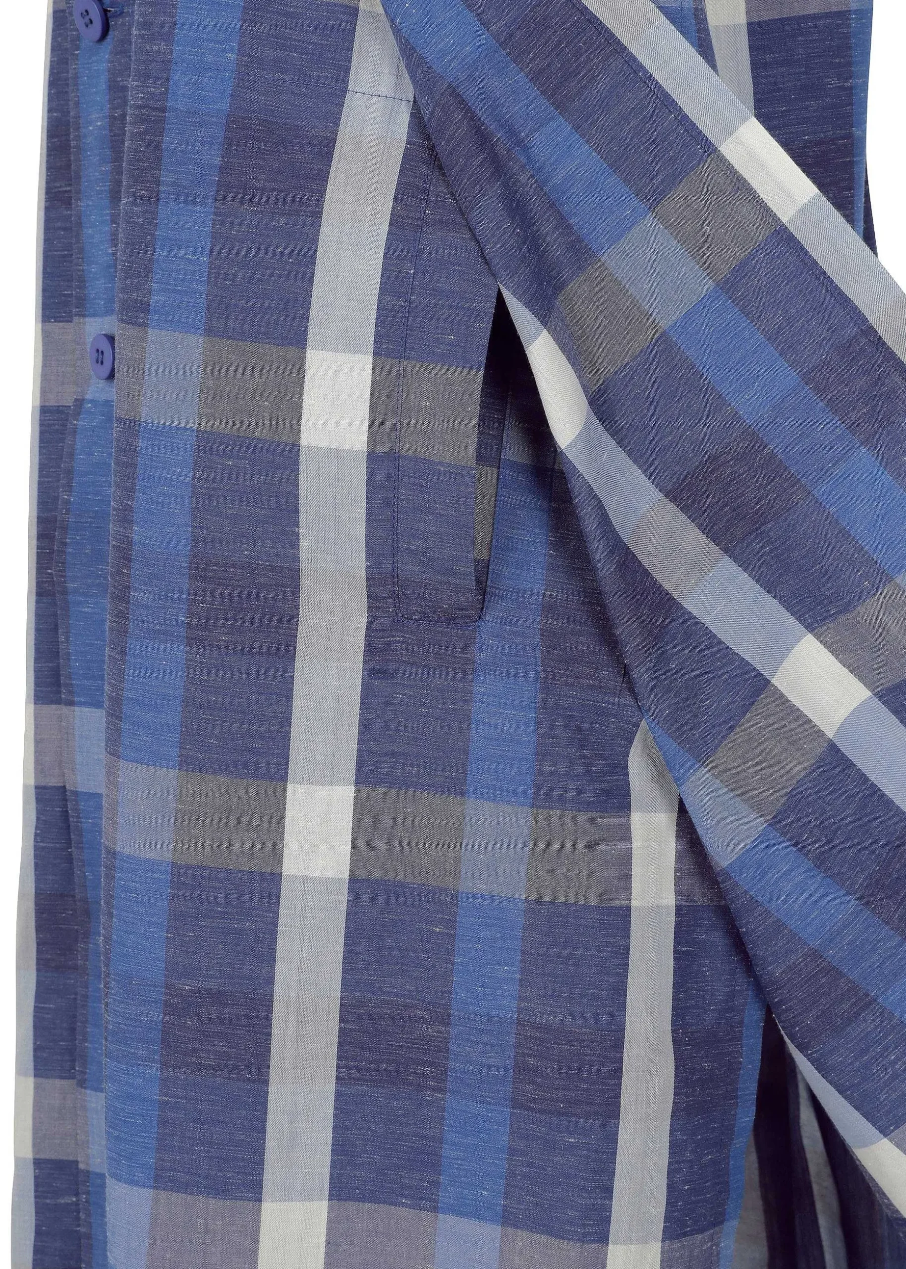 ISSEY MIYAKE Vest|Hybrid Check Shirt
