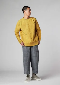 ISSEY MIYAKE Top|Kasuri Knit