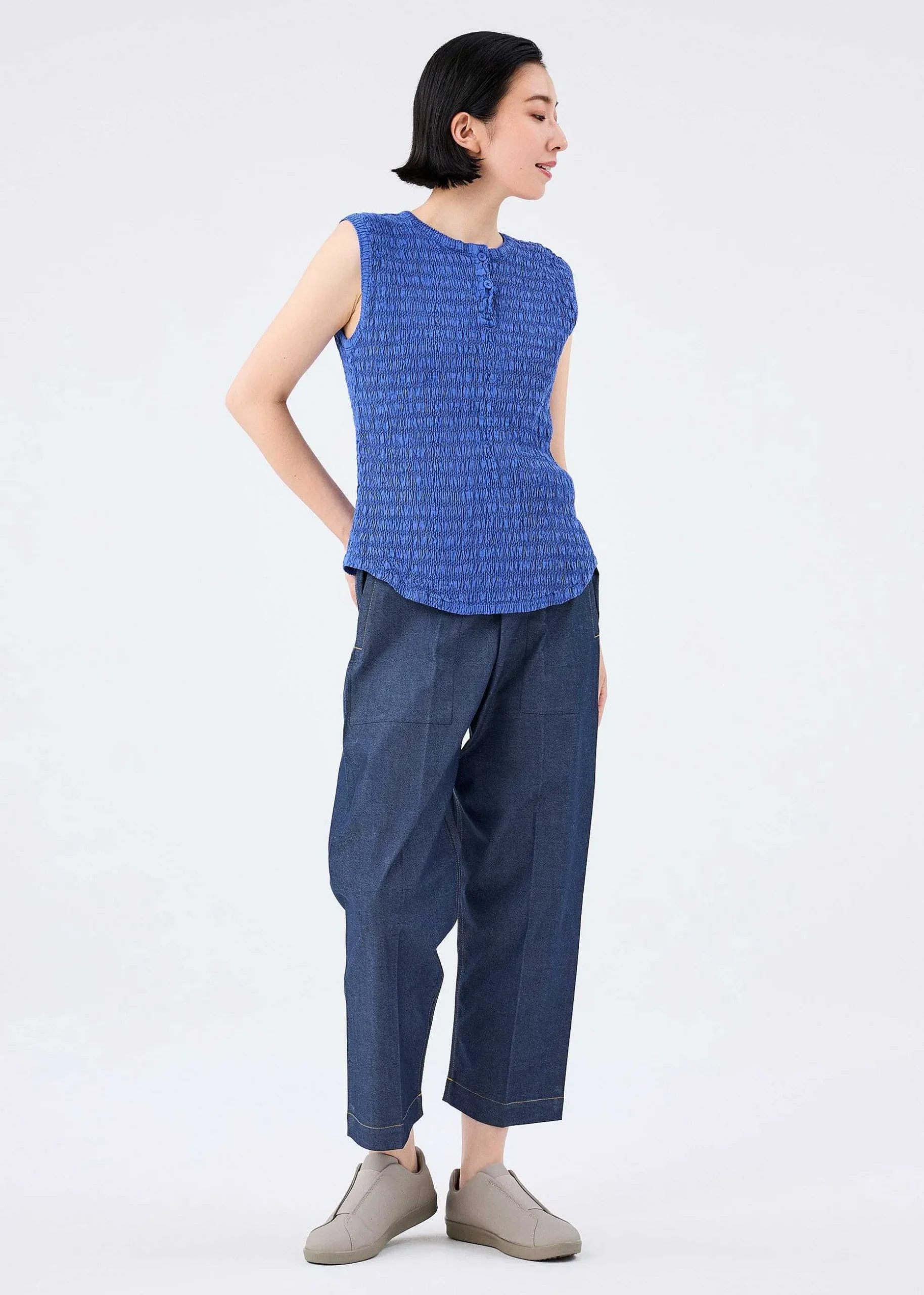 ISSEY MIYAKE Top|Knit Like Cloth