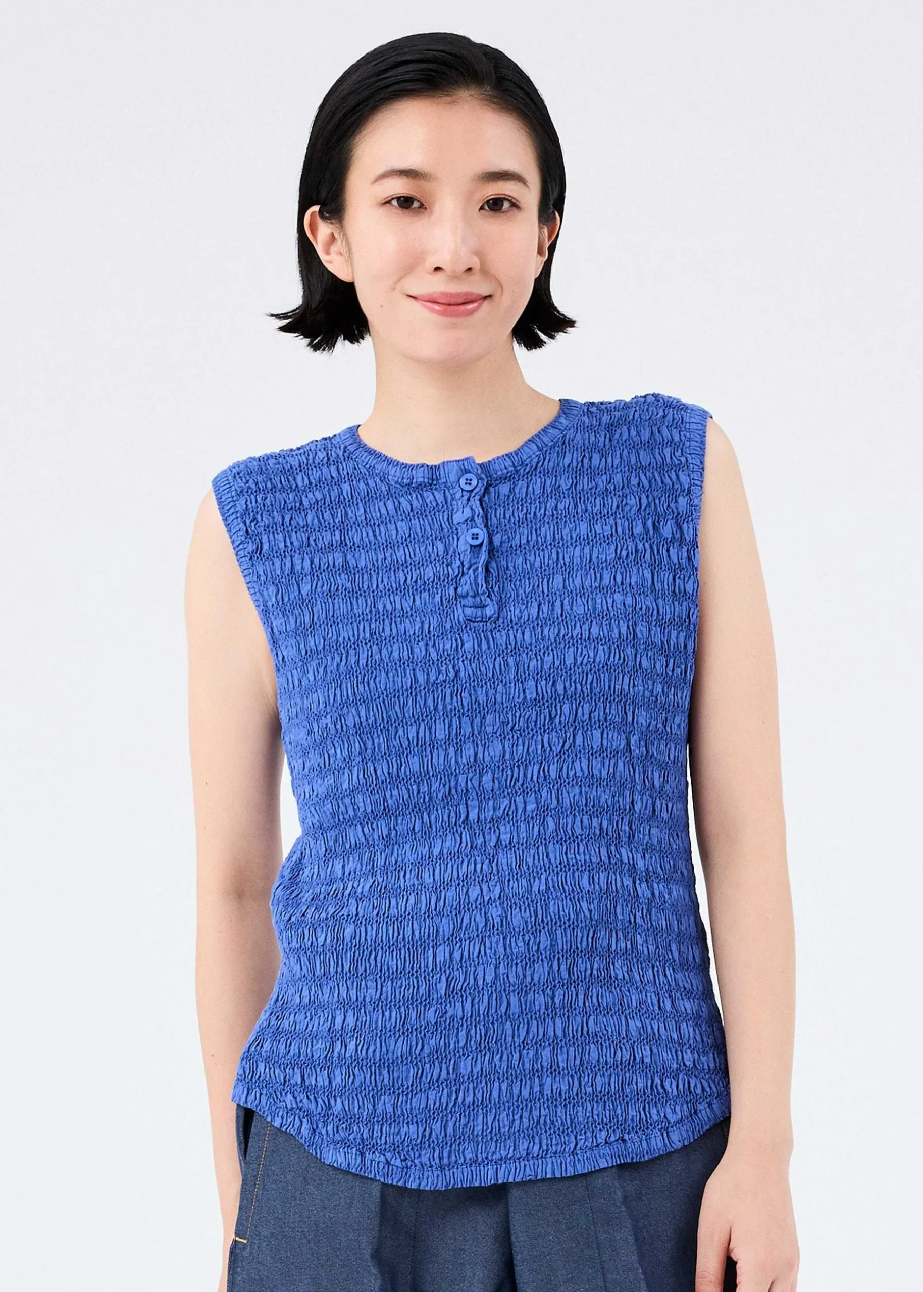 ISSEY MIYAKE Top|Knit Like Cloth