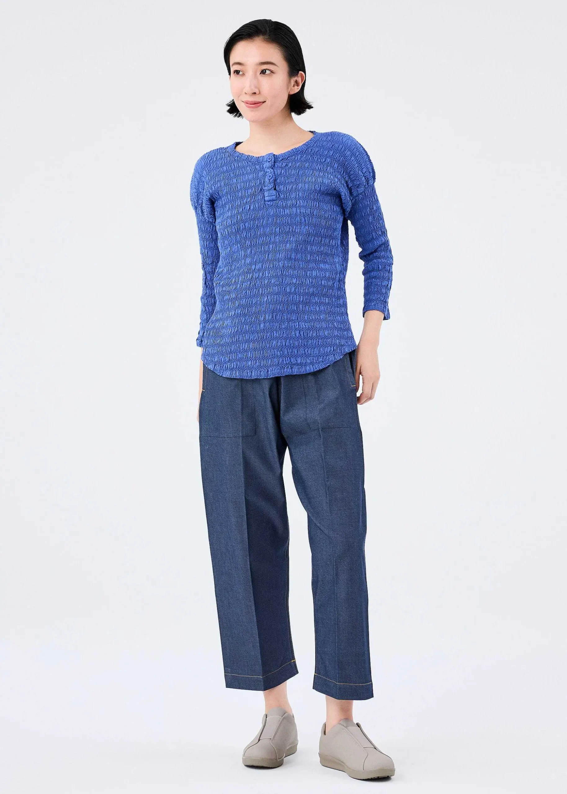 ISSEY MIYAKE Top|Knit Like Cloth
