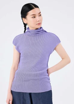 ISSEY MIYAKE Top|Knit Stretch Pleats 1