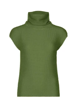 ISSEY MIYAKE Top|Knit Stretch Pleats 1