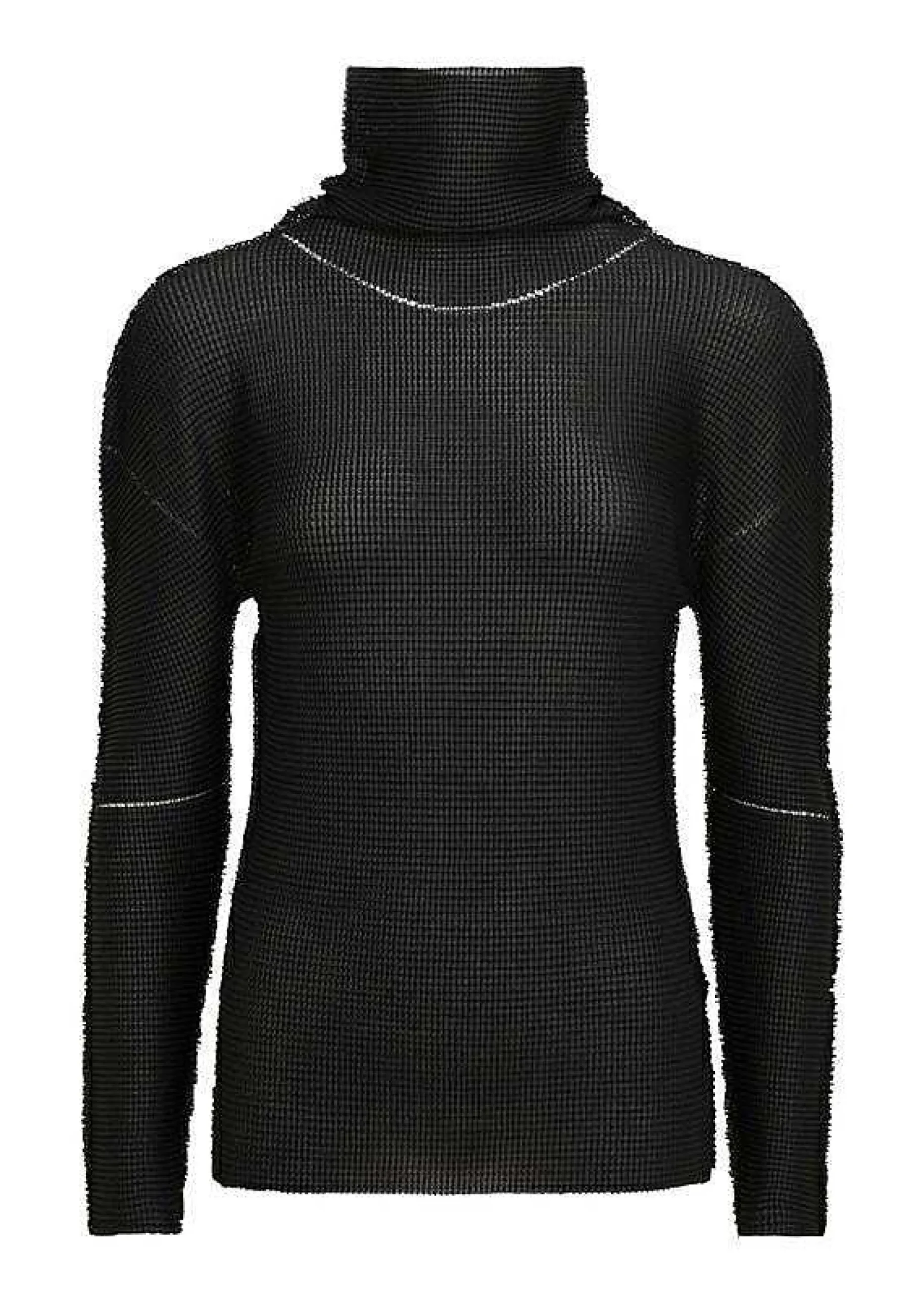 ISSEY MIYAKE Top|Knit Stretch Pleats