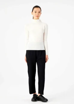 ISSEY MIYAKE Top|Knit Stretch Pleats