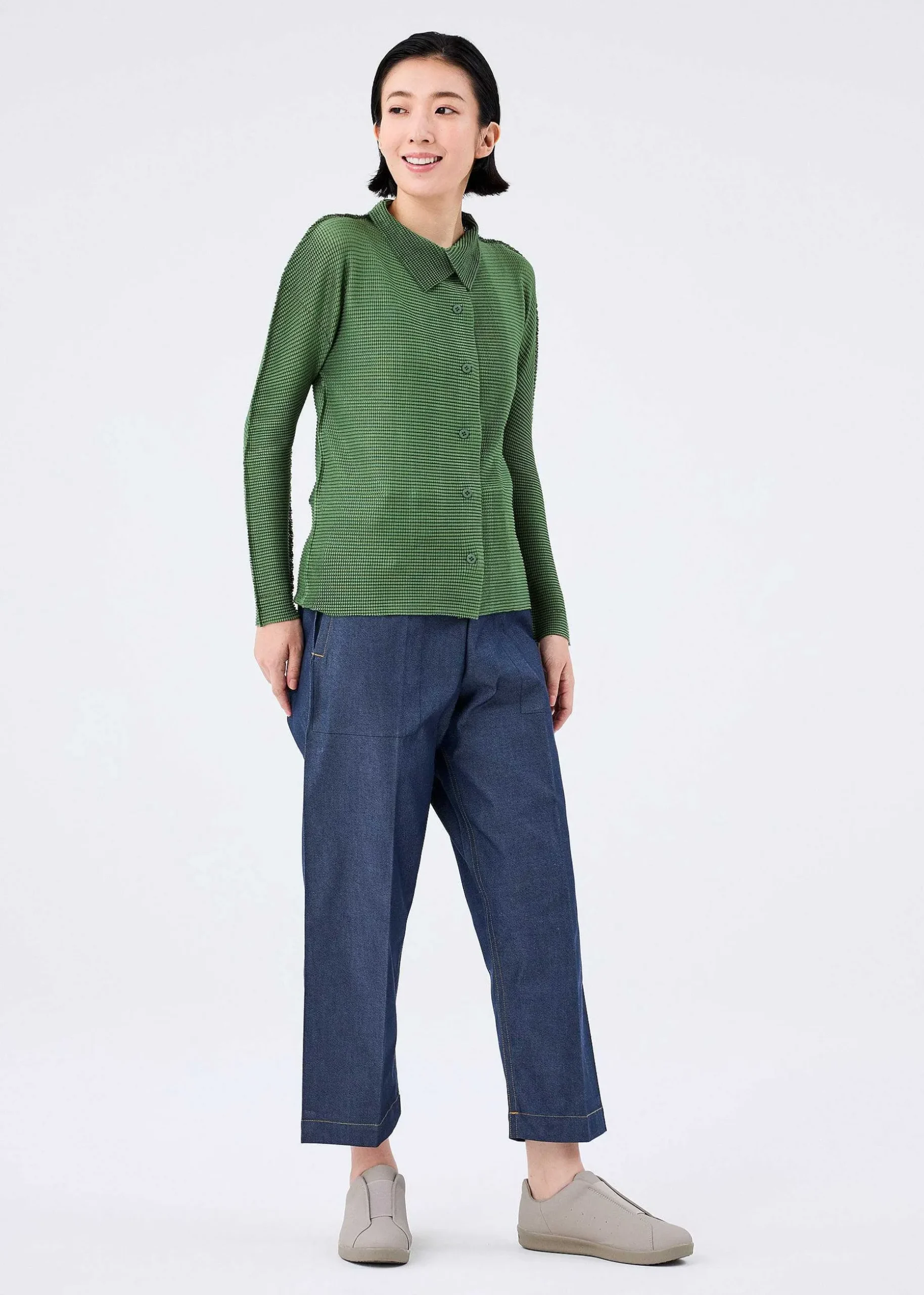 ISSEY MIYAKE Cardigan|Knit Stretch Pleats 1
