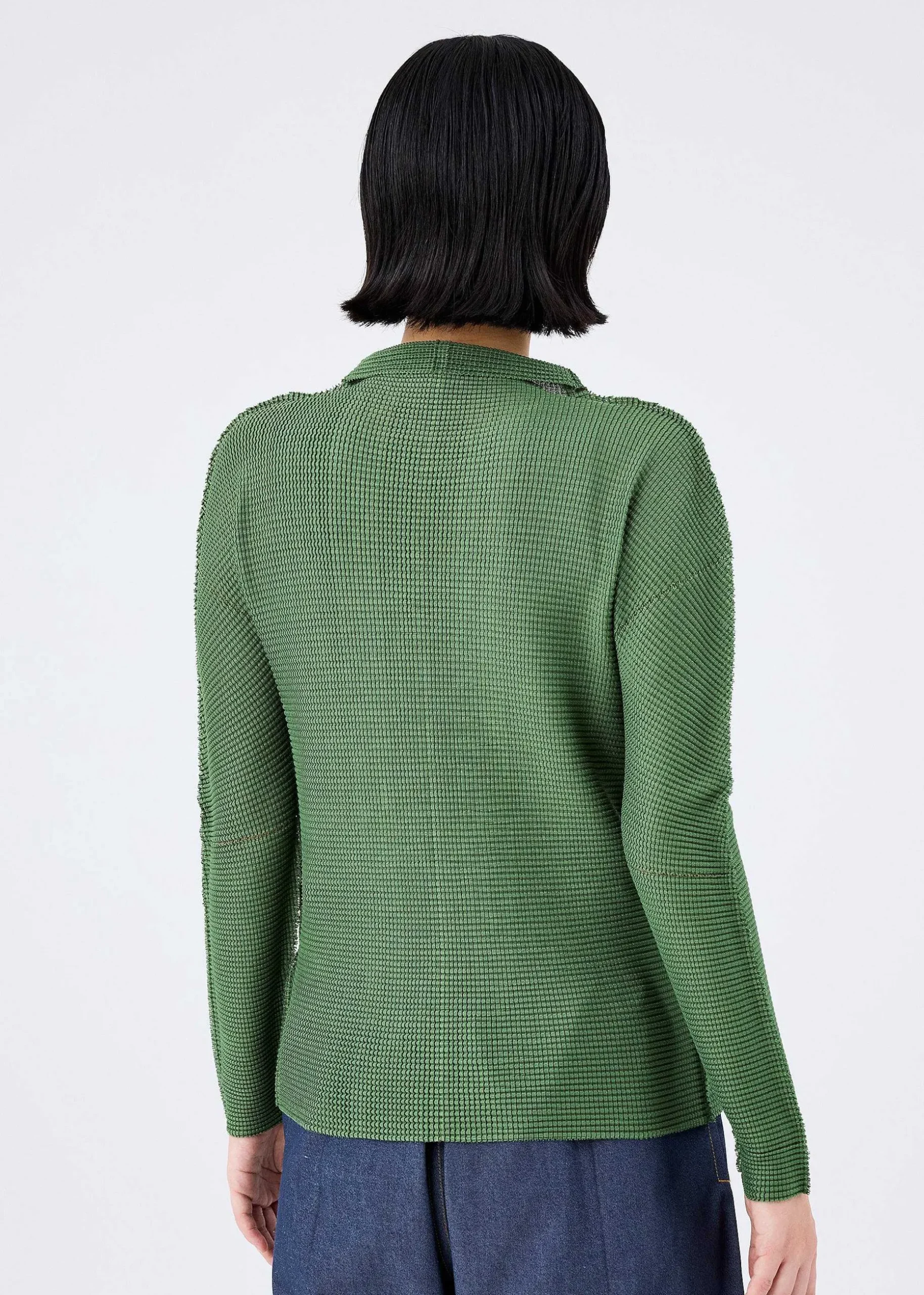 ISSEY MIYAKE Cardigan|Knit Stretch Pleats 1