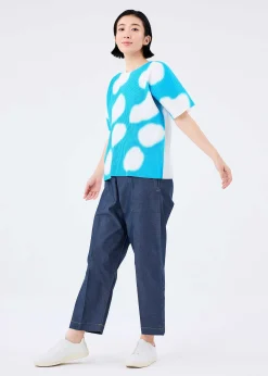 ISSEY MIYAKE Top|Kumo Fine Knit Pleats T