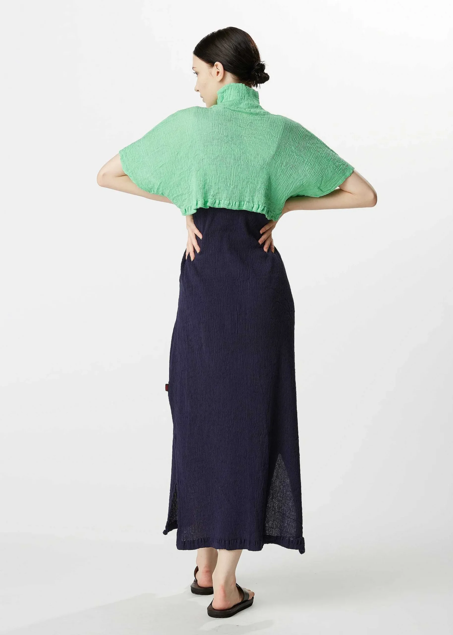 ISSEY MIYAKE Top|Kyo Chijimi Comb Stitch