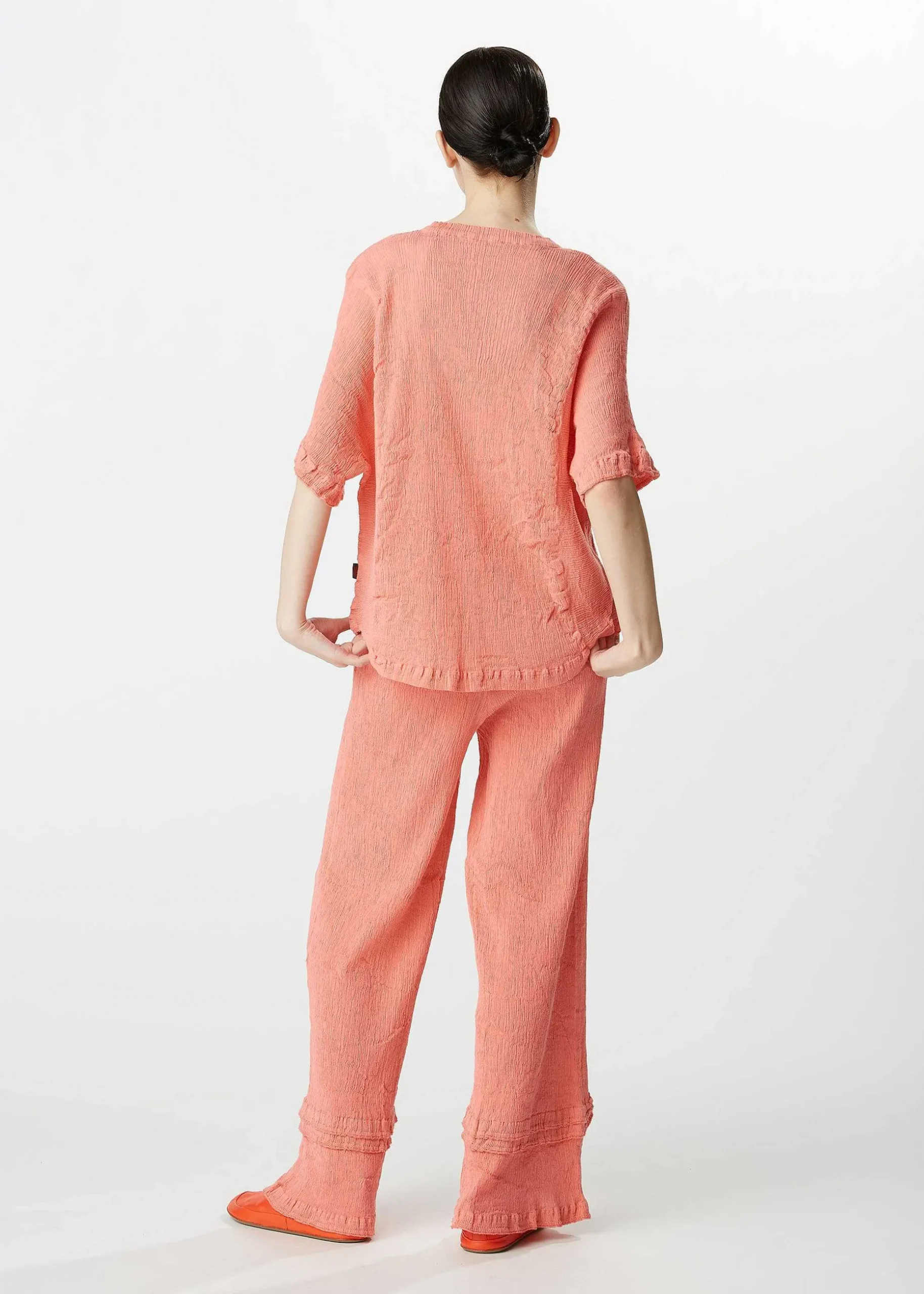 ISSEY MIYAKE Pants|Kyo Chijimi Comb Stitch