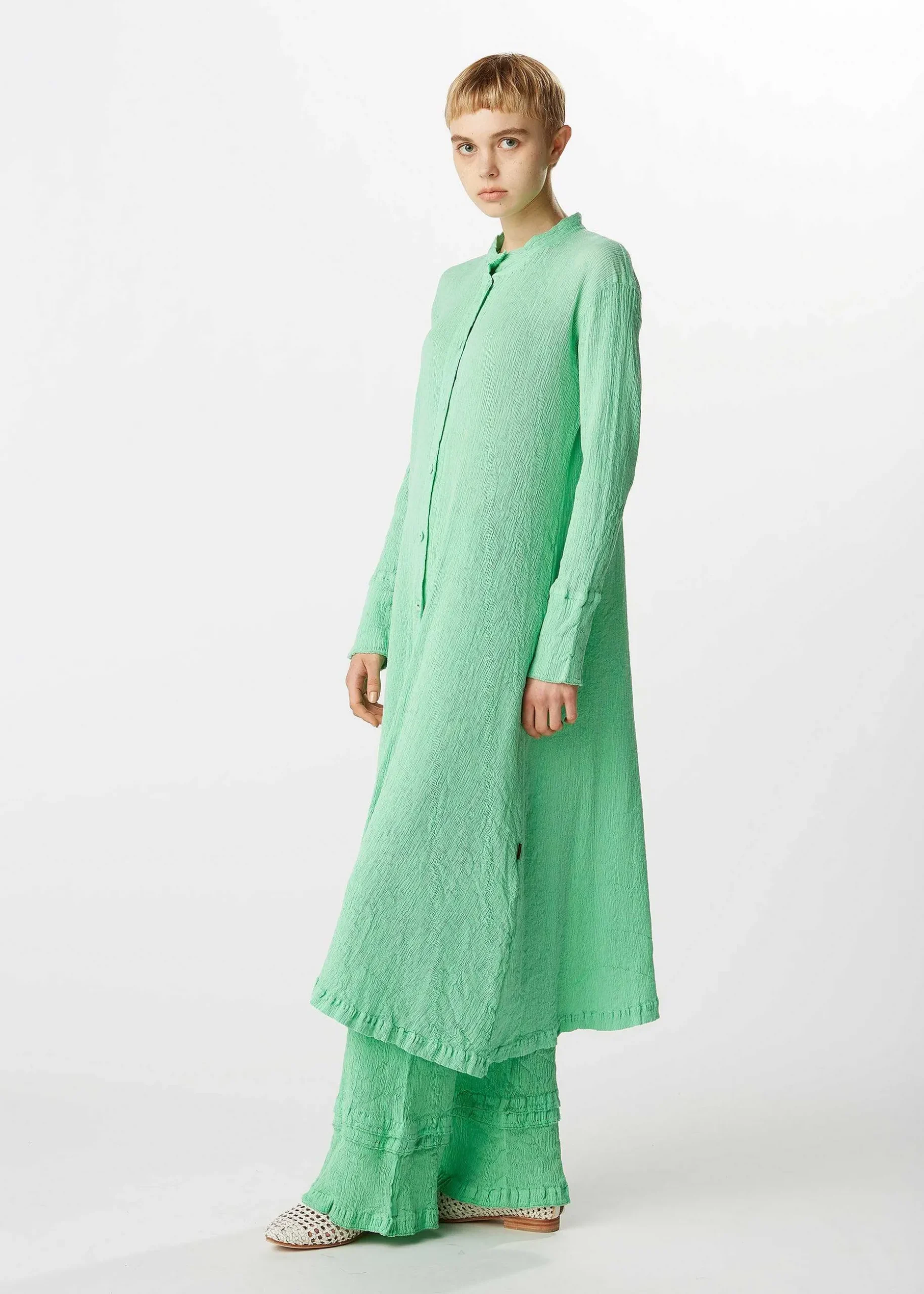 ISSEY MIYAKE Dress|Kyo Chijimi Comb Stitch